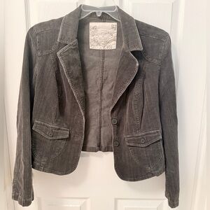 Sonoma Brown Corduroy short jacket sz M. SUPER CUTE / CHIC DE